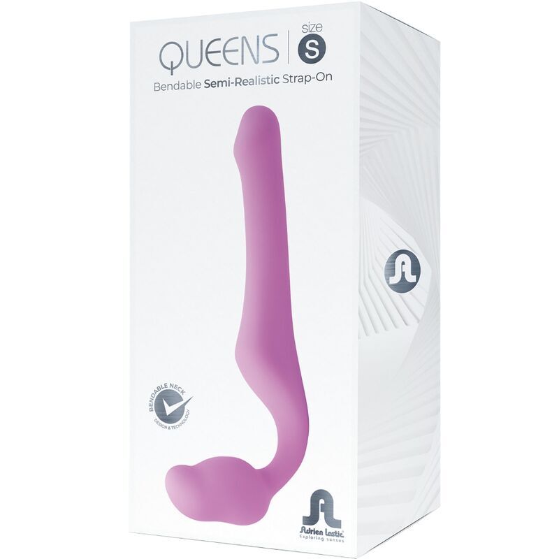 ADRIEN LASTIC – QUEENS STRAP-ON SOUPLE ROSE TAILLE S