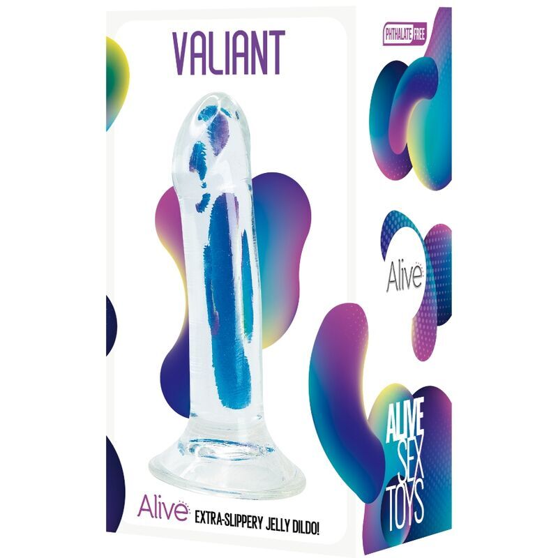 ALIVE – VALIANT PÉNIS RÉALISTE TRANSPARENT 16 CM