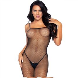 LEG AVENUE – BODYSTOCKING RÉSILLE AVEC OUVERTURE