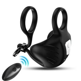 ARMONY – ANNEAU VIBRATEUR MANTA SCROTUM TÉLÉCOMMANDE NOIR