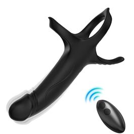 ARMONY – GODE AVEC ANNEAU ET VIBRATEUR TÉLÉCOMMANDE NOIR