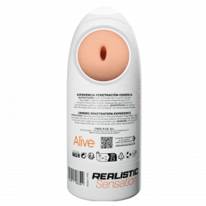 ALIVE – MASTURBADEUR MÂLE FLEX GÉNÉRIQUE TAILLE M