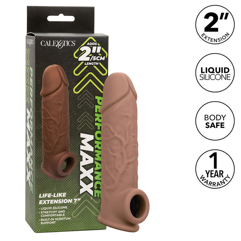 CALEXOTICS – EXTENSION PERFORMANCE MAXX LIFE-LIKE 7 PEAU MARRON