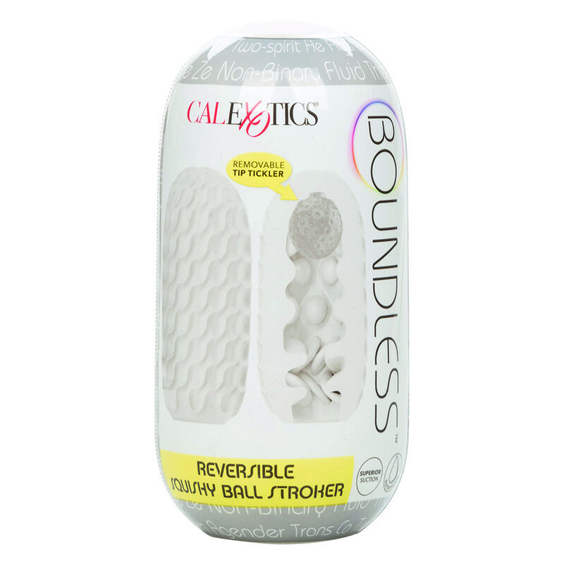 CALEXOTICS – BOUNDLESS RÉVERSIBLE SQUISHY BALL STROKE JAUNE