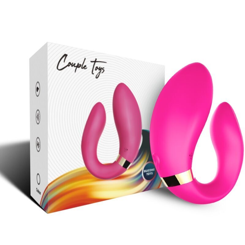ARMONY – VIBRATEUR CROISSANT POUR COUPLES TÉLÉCOMMANDE FUCHSIA