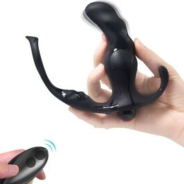 ARMONY – KNIGHT VIBRATEUR ANAL PROSTATE & ANNEAU TÉLÉCOMMANDE NOIR