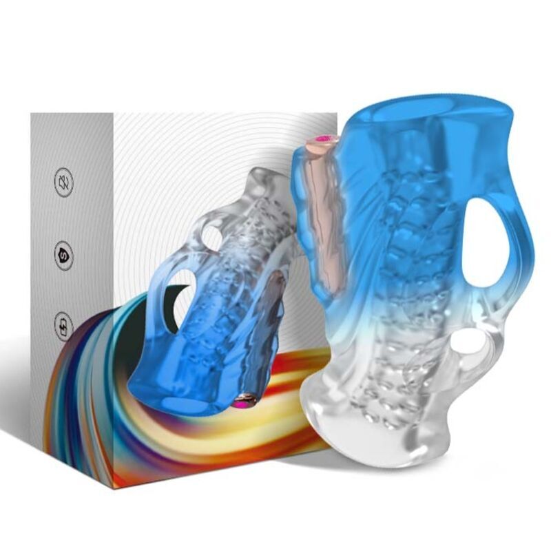 ARMONY – MASTURBATEUR DOIGT & VIBRATEUR BLEU GRADIENT