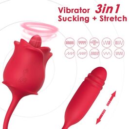 ARMONY – 3-EN-1 ROSE, STIMULATEUR, ASPIRATION ET UP&DOWN AVEC QUEUE ROUGE