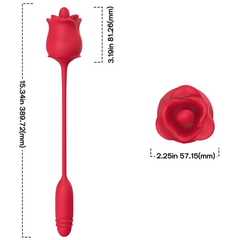 ARMONY – 3-EN-1 ROSE, STIMULATEUR, ASPIRATION ET UP&DOWN AVEC QUEUE ROUGE