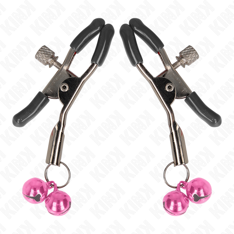 KINK – PINCE À METON DOUBLE CLOCHE ROSE 6 CM
