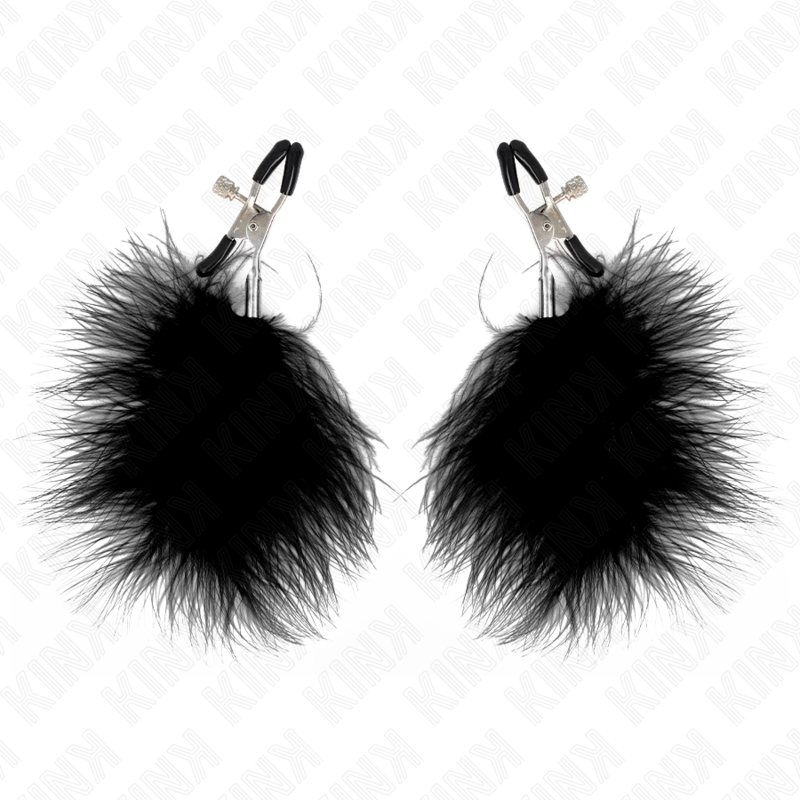 KINK – PINCE À METON PLUME NOIR 7 CM