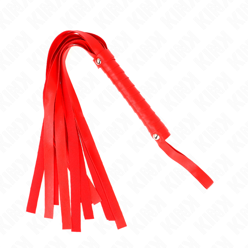 KINK – Fouet à queue large rouge 48,5 CM