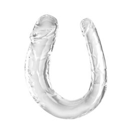 KING COCK – DOUBLE TROUBLE DOUBLE GODE 33 CM TRANSPARENT