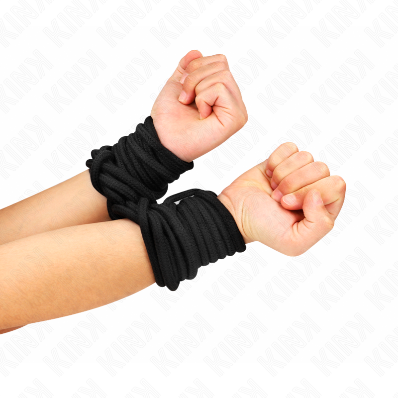 KINK – CORDE EN COTON 20 MÈTRES NOIR