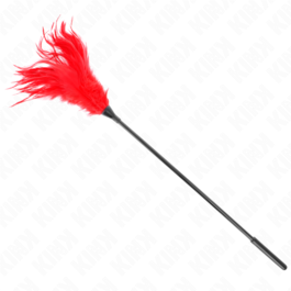 KINK – PLUSIEURS PLUMES DE CHATOUILLES ROUGES 45 CM
