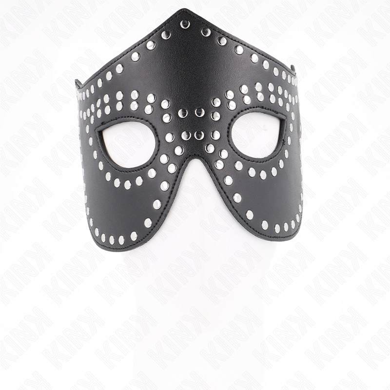 KINK – MASQUE EN CUIRETTE À RIVETS MODÈLE 2 30 x 12 CM