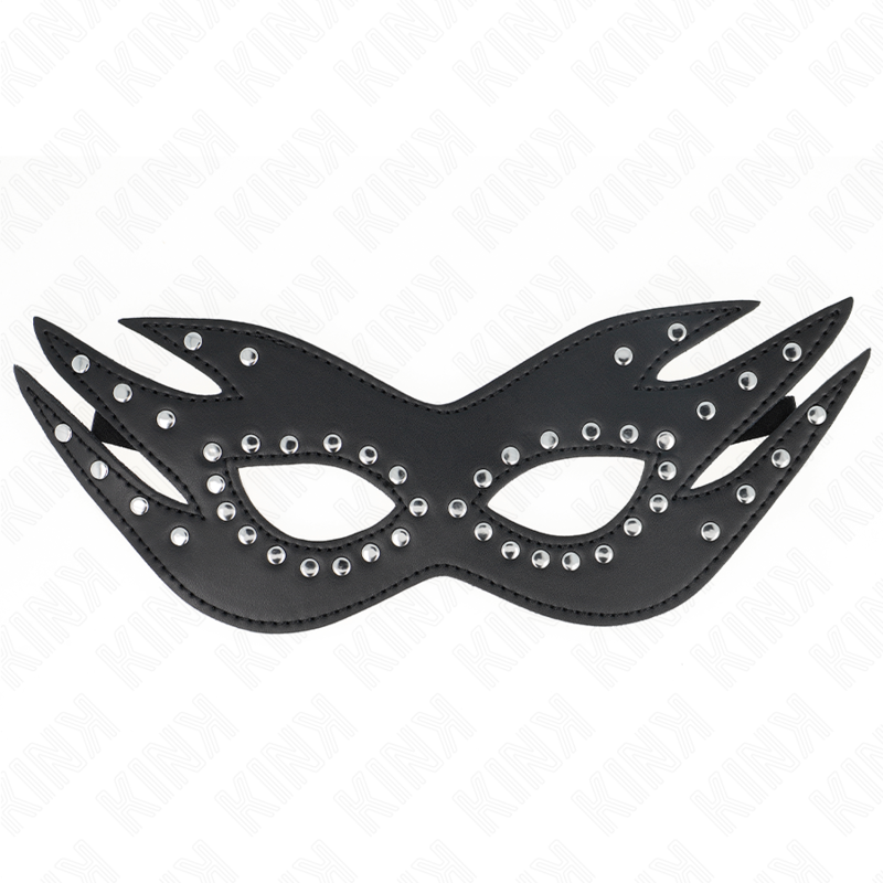 KINK – MASQUE EN CUIRETTE À RIVETS MODÈLE 3 26 x 9,5 CM