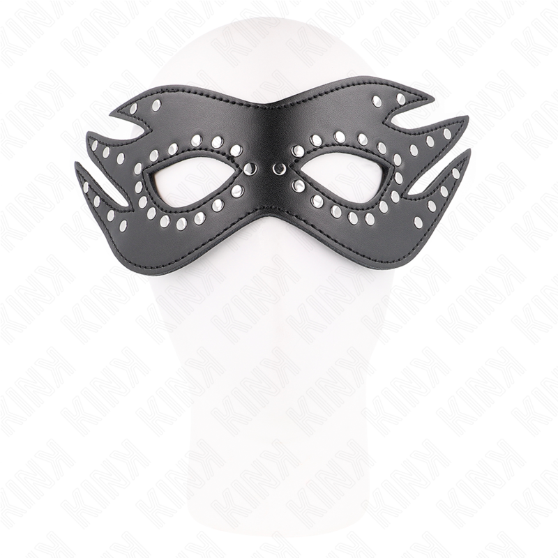 KINK – MASQUE EN CUIRETTE À RIVETS MODÈLE 3 26 x 9,5 CM