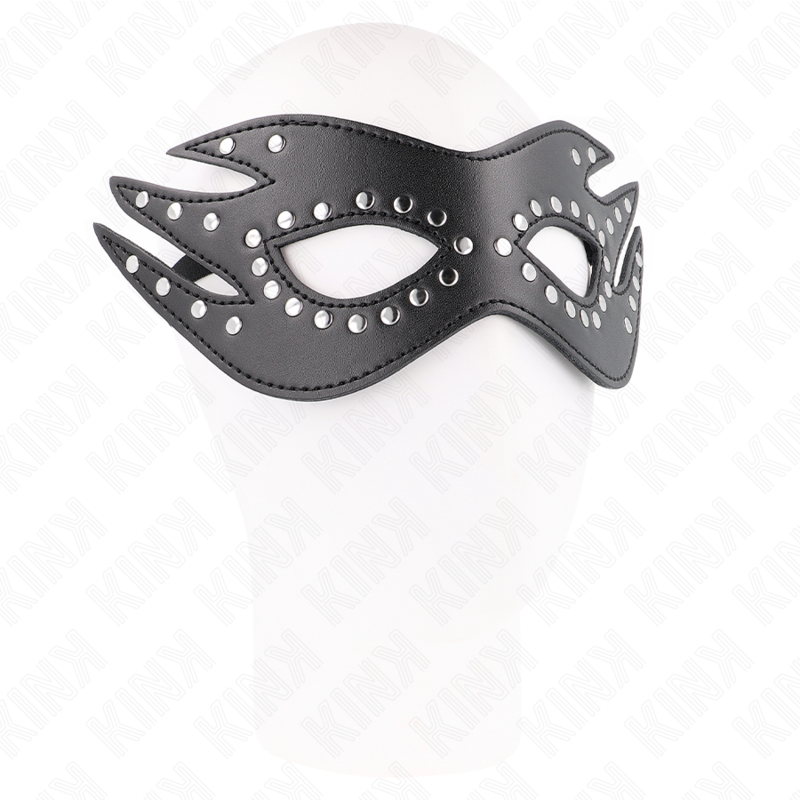KINK – MASQUE EN CUIRETTE À RIVETS MODÈLE 3 26 x 9,5 CM