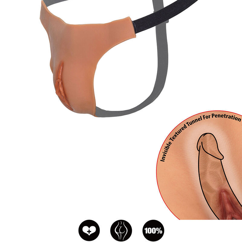 DÉSIR CACHÉ – ALTER EGO VAGIN OUVERT RÉGLABLE FIL DE CHAIR