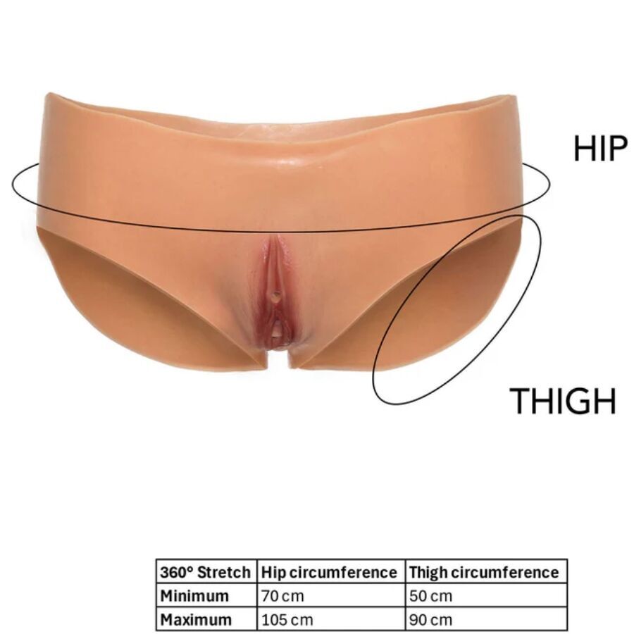 DÉSIR CACHÉ – ALTER EGO CULOTTE VAGIN OUVERT TAILLE BASSE CHAIR