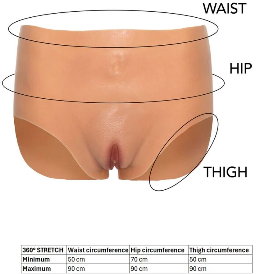 DÉSIR CACHÉ – ALTER EGO CULOTTE VAGIN OUVERT TAILLE HAUTE COULEUR