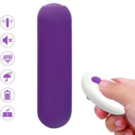 ARMONY – SPLASH JOIE VIBRATEUR BULLET TÉLÉCOMMANDE EN SILICONE 10 VIBRATIONS 75 X 19 CM VIOLET