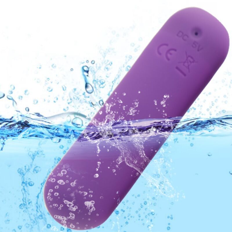 ARMONY – SPLASH JOIE VIBRATEUR BULLET TÉLÉCOMMANDE EN SILICONE 10 VIBRATIONS 75 X 19 CM VIOLET