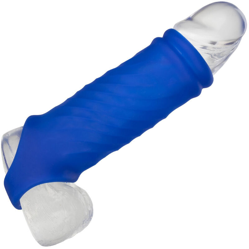 CALEXOTICS – ADMIRAL COUVERCLE DE PÉNIS WAVE SILICONE LIQUIDE BLEU