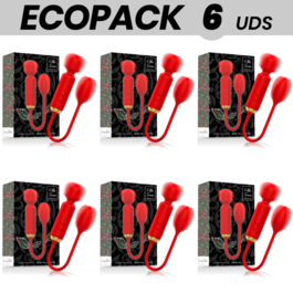 ECOPACK 6 UNITÉS – MIA BAGUETTE DE PLAISIR DOUBLE TOSCANA + OEUF VIBRATEUR