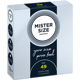 MISTER SIZE – PRÉSERVATIF TAILLE S 49 MM (3 UNITÉS)
