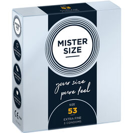 MISTER SIZE – PRÉSERVATIF TAILLE M 53 MM (3 UNITÉS)
