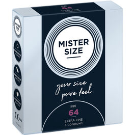 MISTER SIZE – PRÉSERVATIFS TAILLE XXL 64 MM (3 UNITÉS)