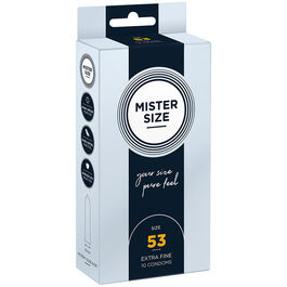 MISTER SIZE – PRÉSERVATIF TAILLE M 53 MM (10 UNITÉS)
