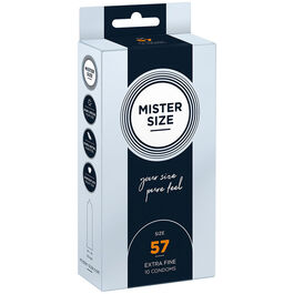 MISTER SIZE – PRÉSERVATIF TAILLE L 57 MM (10 UNITÉS)