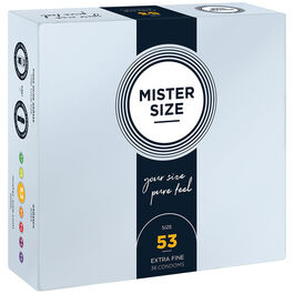 MISTER SIZE – PRÉSERVATIF TAILLE M 53 MM (36 UNITÉS)