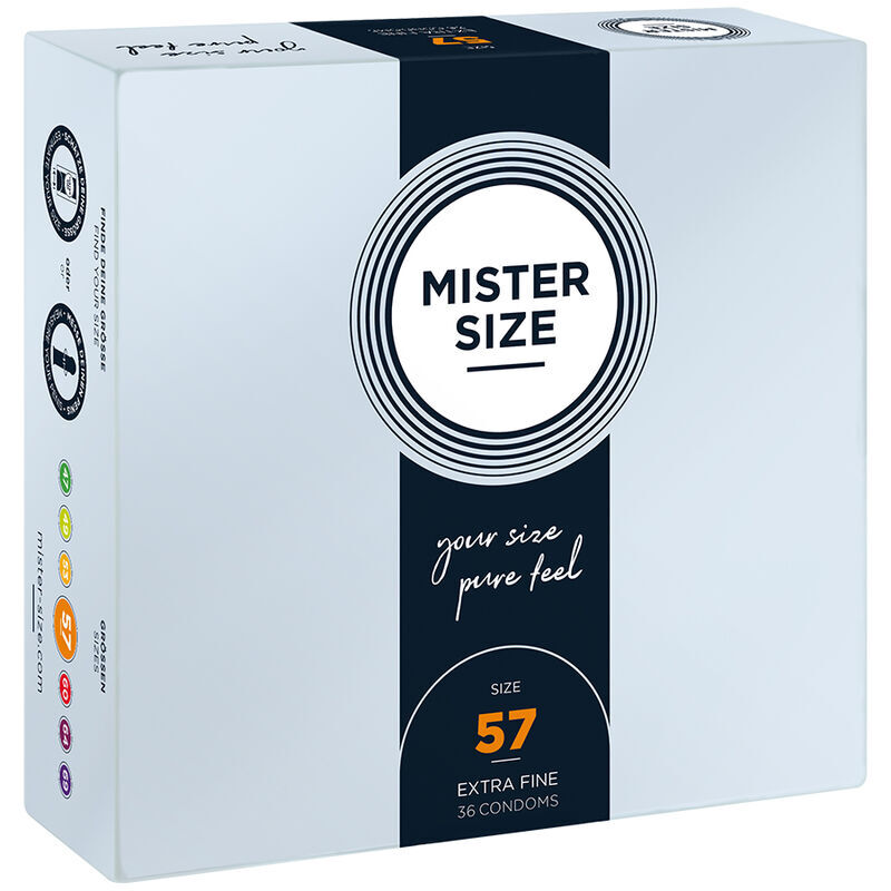 MISTER SIZE – PRÉSERVATIF TAILLE L 57 MM (36 UNITÉS)