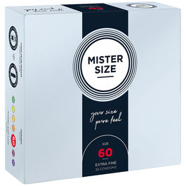 MISTER SIZE – PRÉSERVATIF TAILLE XL 60 MM (36 UNITÉS)