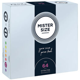 MISTER SIZE – PRÉSERVATIFS TAILLE XXL 64 MM (36 UNITÉS)