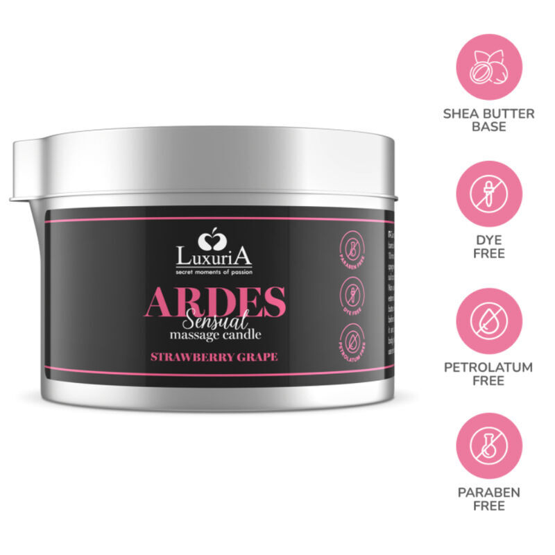 INTIMATELINE LUXURIA – BOUGIE DE MASSAGE AU RAISIN