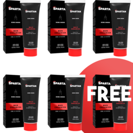 SPARTAN – GEL D''ERECCION-ORGASMO-DURACION DE PAREJA 100% VEGANO 5+1 GRATUIT
