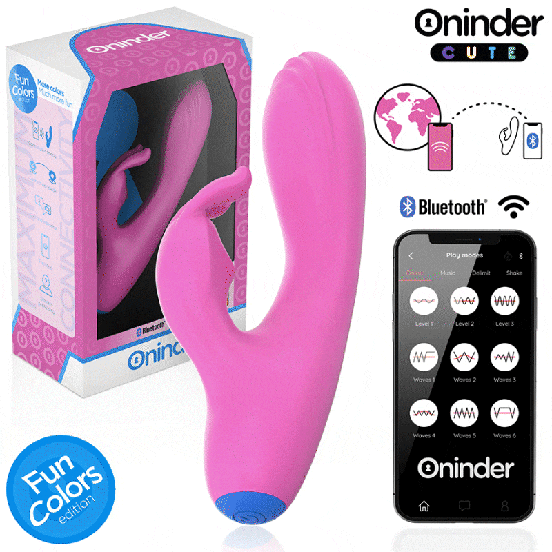 ONINDER CUTE – LOVE BUNNY VIBRATEUR POINT G CLITORIS – APPLICATION GRATUITE MONDIALE
