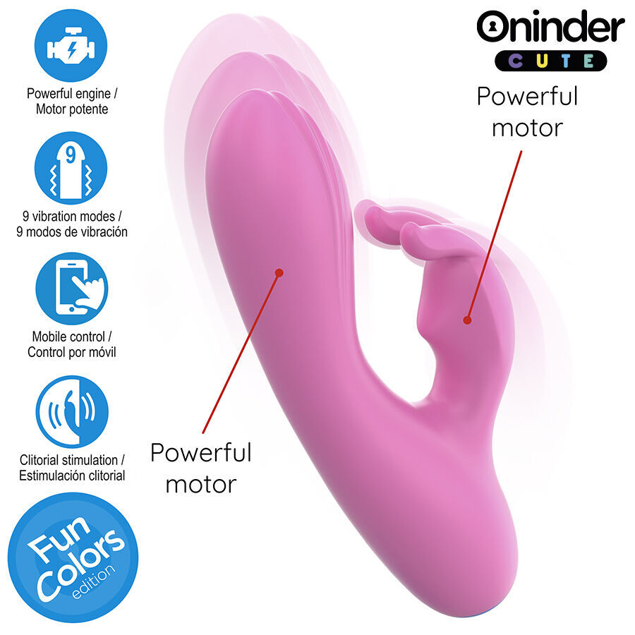ONINDER CUTE – LOVE BUNNY VIBRATEUR POINT G CLITORIS – APPLICATION GRATUITE MONDIALE