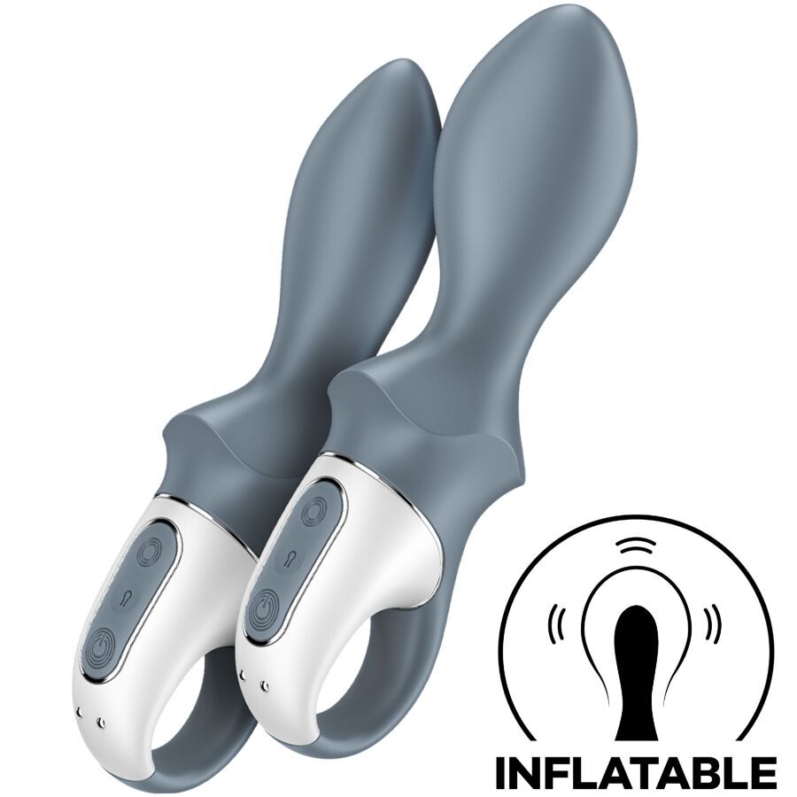 SATISFYER – AIR PUMP BOOTY 1 VIBRATEUR GONFLABLE ANAL GRIS