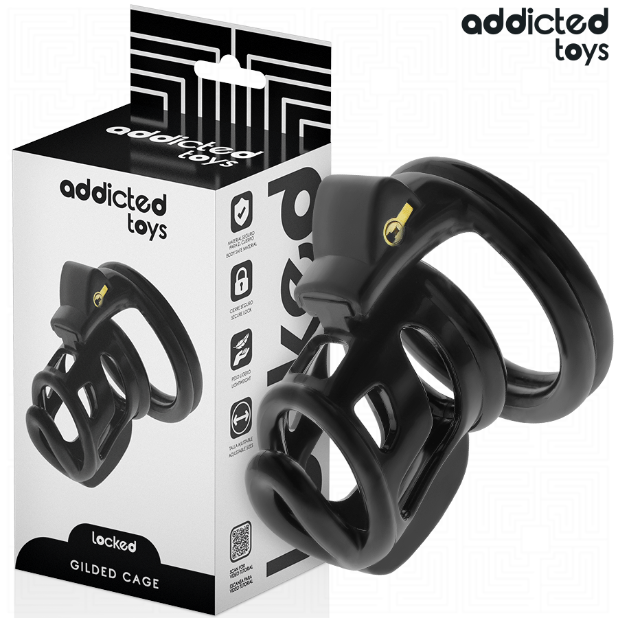 ADDICTED TOYS LOCKED – CAGE À PÉNIS GILDEN CAGE 8,5 CM