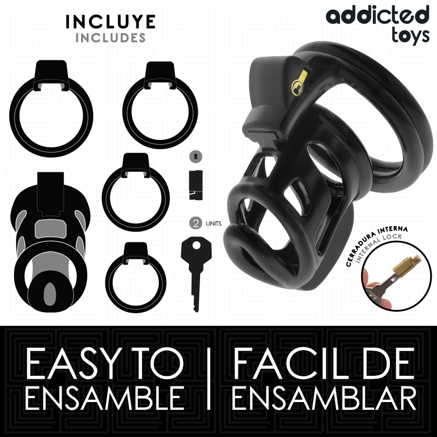 ADDICTED TOYS LOCKED – CAGE À PÉNIS GILDEN CAGE 8,5 CM