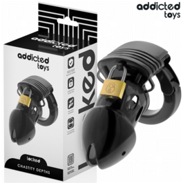 ADDICTED TOYS LOCKED – CAGE À PÉNIS CHASTETÉ PROFONDEUR 7,5 CM