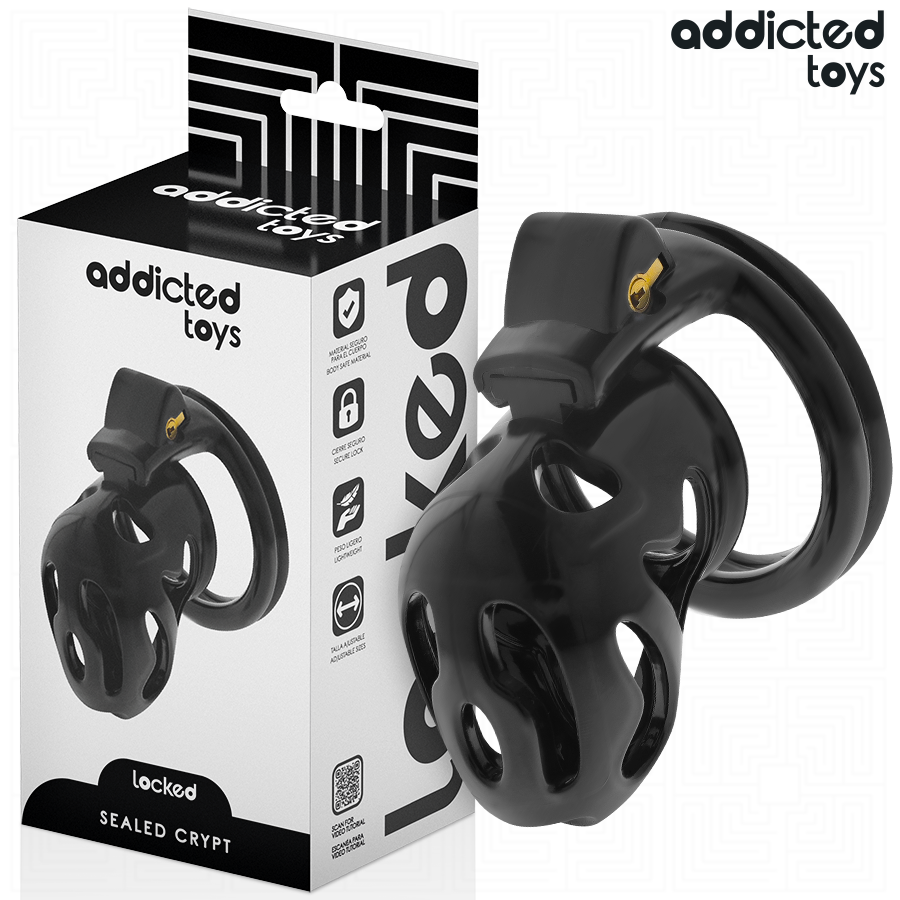 ADDICTED TOYS LOCKED – À PÉNIS CRYPTÉE VERROUILLÉE ET SCELLÉE 8 CM
