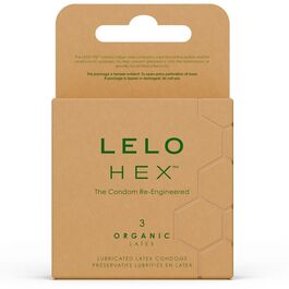 LELO – HEX BOÎTE DE PRÉSERVATIFS BIOLOGIQUES 3 UNITÉS