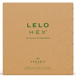 LELO – HEX BOÎTE DE PRÉSERVATIFS BIOLOGIQUES 36 UNITÉS
